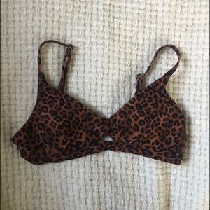 ANIMAL PRINT BIKINI TOP